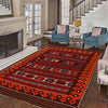 Flatweave Red Kilim 5' 9" x 9' 0" ft / 175 x 274 cm - No. G31301