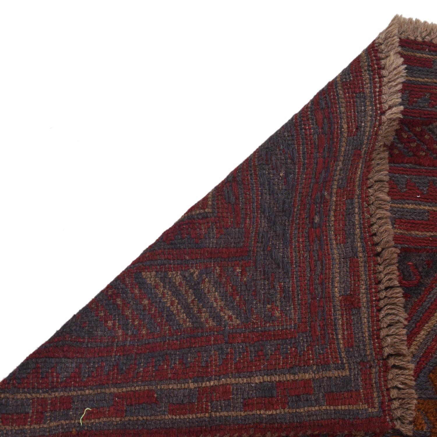 Handmade Afghan Carpet 3' 9" x 4' 1" ft / 114 x 124 cm - No. G31315