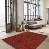 Hand Knotted Mashwani Area Rug 3' 10" x 4' 6" ft / 117 x 136 cm - No. G31316