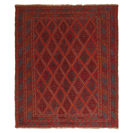 Handmade Wool Mushwani Rug 4' 11" x 5' 10" ft / 149 x 177 cm - No. G31322
