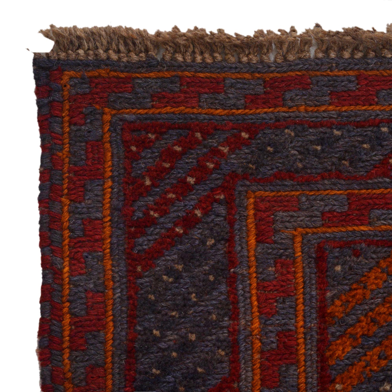 Handmade Wool Mushwani Rug 4' 11" x 5' 10" ft / 149 x 177 cm - No. G31322