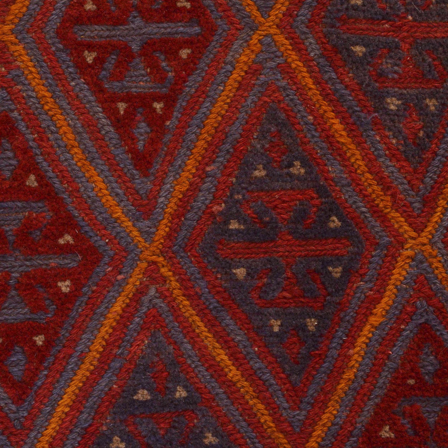 Handmade Wool Mushwani Rug 4' 11" x 5' 10" ft / 149 x 177 cm - No. G31322