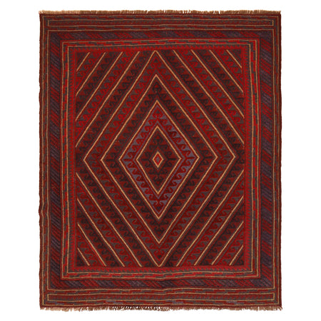 Traditional Mashwani Carpet 4' 11" x 5' 11" ft / 150 x 181 cm - No. G31323