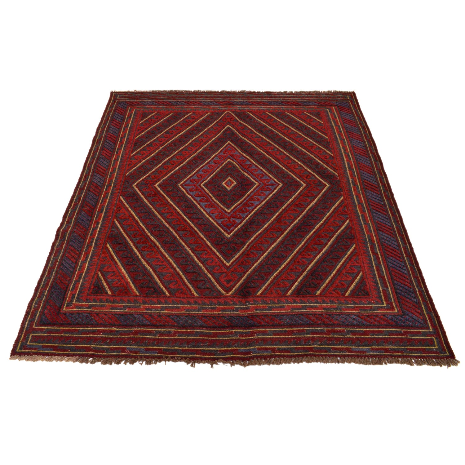 Traditional Mashwani Carpet 4' 11" x 5' 11" ft / 150 x 181 cm - No. G31323