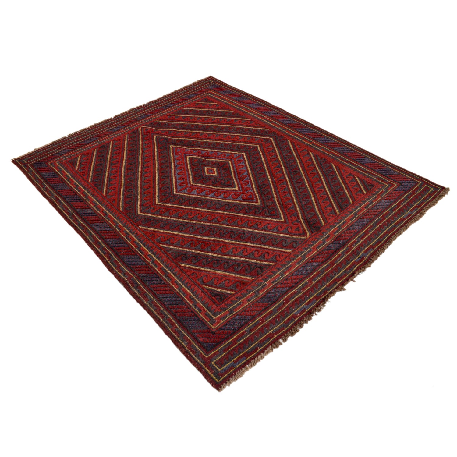 Traditional Mashwani Carpet 4' 11" x 5' 11" ft / 150 x 181 cm - No. G31323