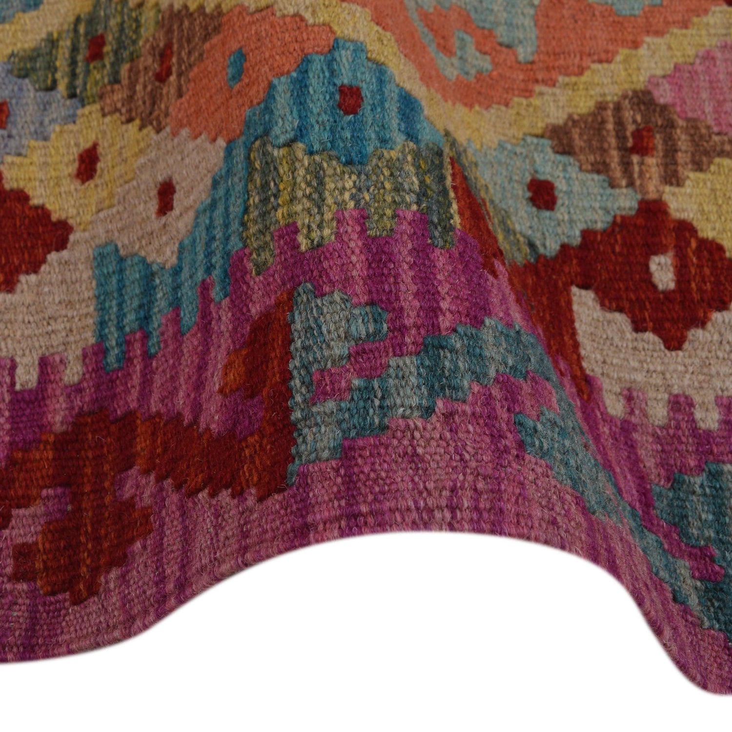 Short Kilim Runner 2' 2"x 6' 6" ft / 65 x 198 cm - No. G31344