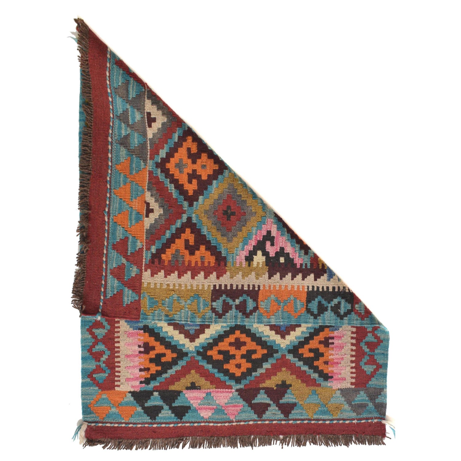 Handmade Vegetable Kelim 2' 2 x 2' 11" ft / 66 x 90 cm - No. G31399