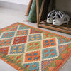 Handmade Turkish Design Wool Kilim 2' 0 x 2' 8" ft / 60 x 82 cm - No. G31421