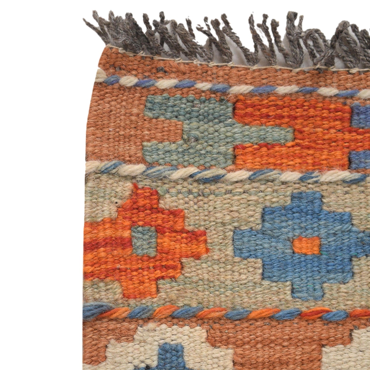 Hand Made Afghan Kilim Runner 1' 8" x 4' 5" ft / 50 x 134 cm - No. G31436