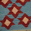 Colorful Flat-Weave Wool Kilim Runner 1' 8" x 4' 8" ft / 52 x 143 cm - No. G31437