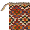 Colorful Flat-Weave Wool Kilim Runner 1' 7" x 5' 1" ft / 48 x 155 cm - No. G31438