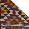 Colorful Flat-Weave Wool Kilim Runner 1' 7" x 5' 1" ft / 48 x 155 cm - No. G31438