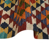 Colorful Flat-Weave Wool Kilim Runner 1' 7" x 5' 1" ft / 48 x 155 cm - No. G31438