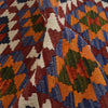 Colorful Flat-Weave Wool Kilim Runner 1' 7" x 5' 1" ft / 48 x 155 cm - No. G31438