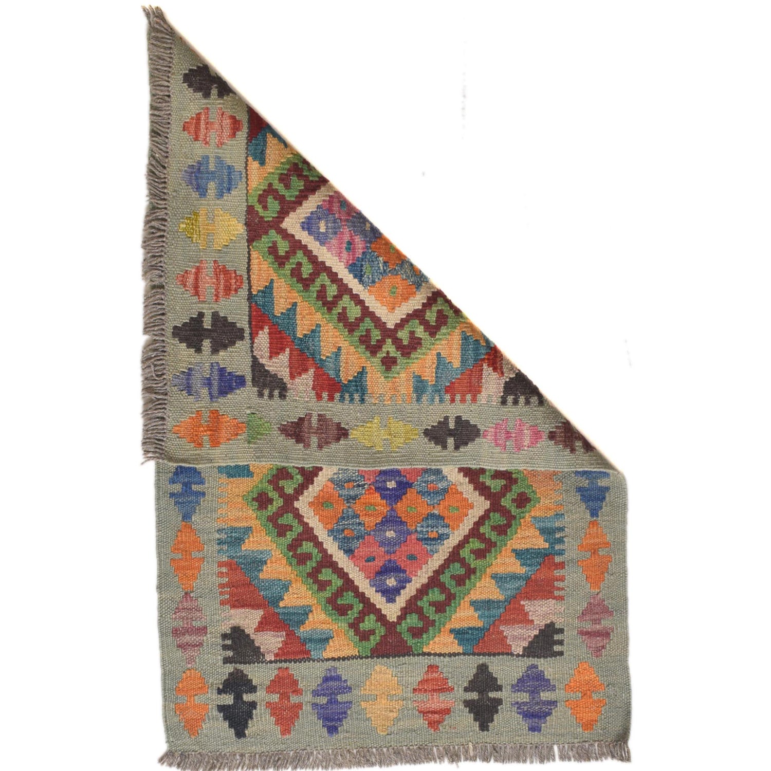 Small Size Chobi Kilim 1' 10 x 2' 9" ft / 55 x 85 cm - No. G31482