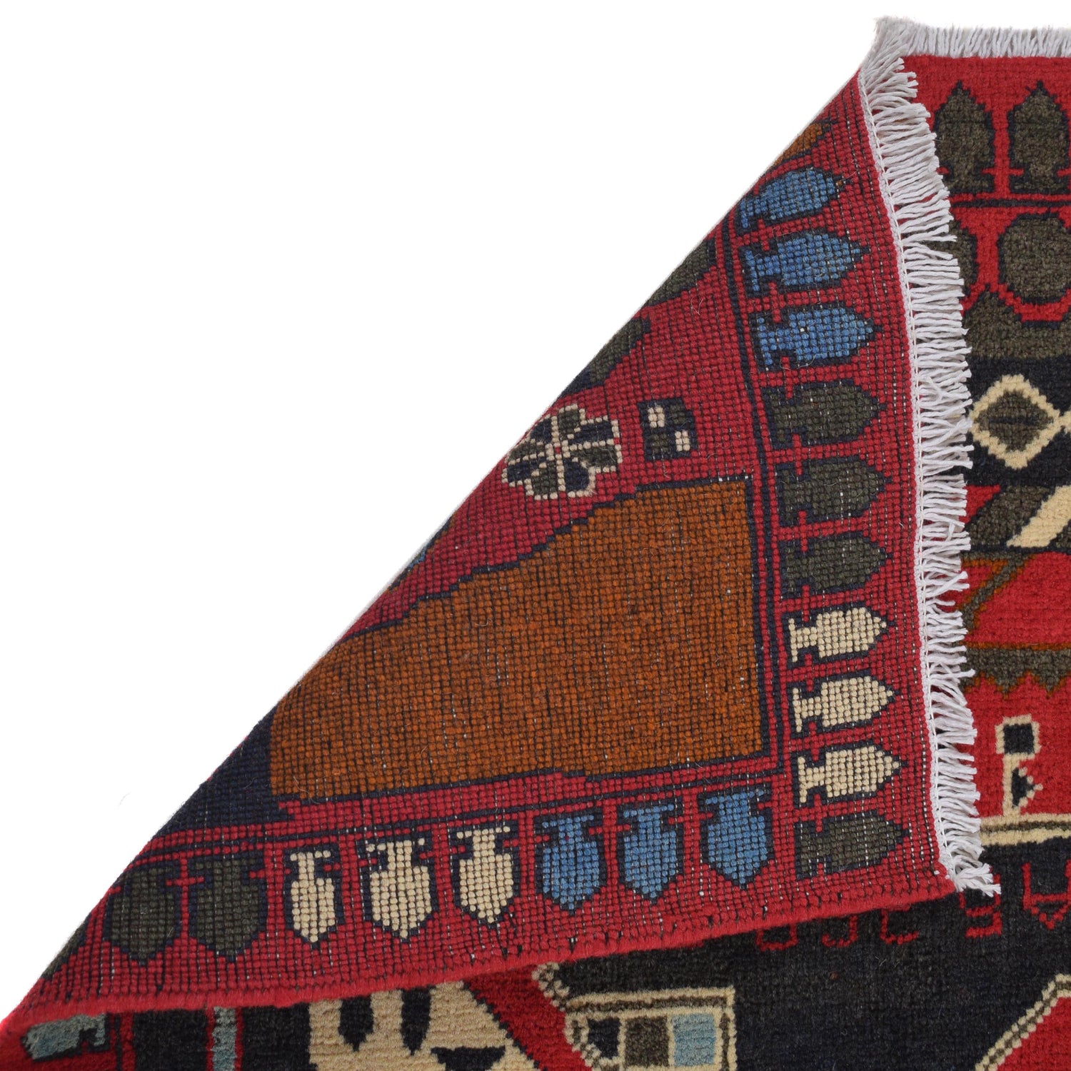 Authentic Afghan War Area Rug 2' 7" x 4' 2" ft / 79 x 126 cm - No. G31627