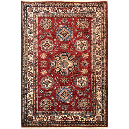 High-Quality Kazak Area Rug 5' 10" x 8' 5" ft / 177 x 257 cm - No. G31688