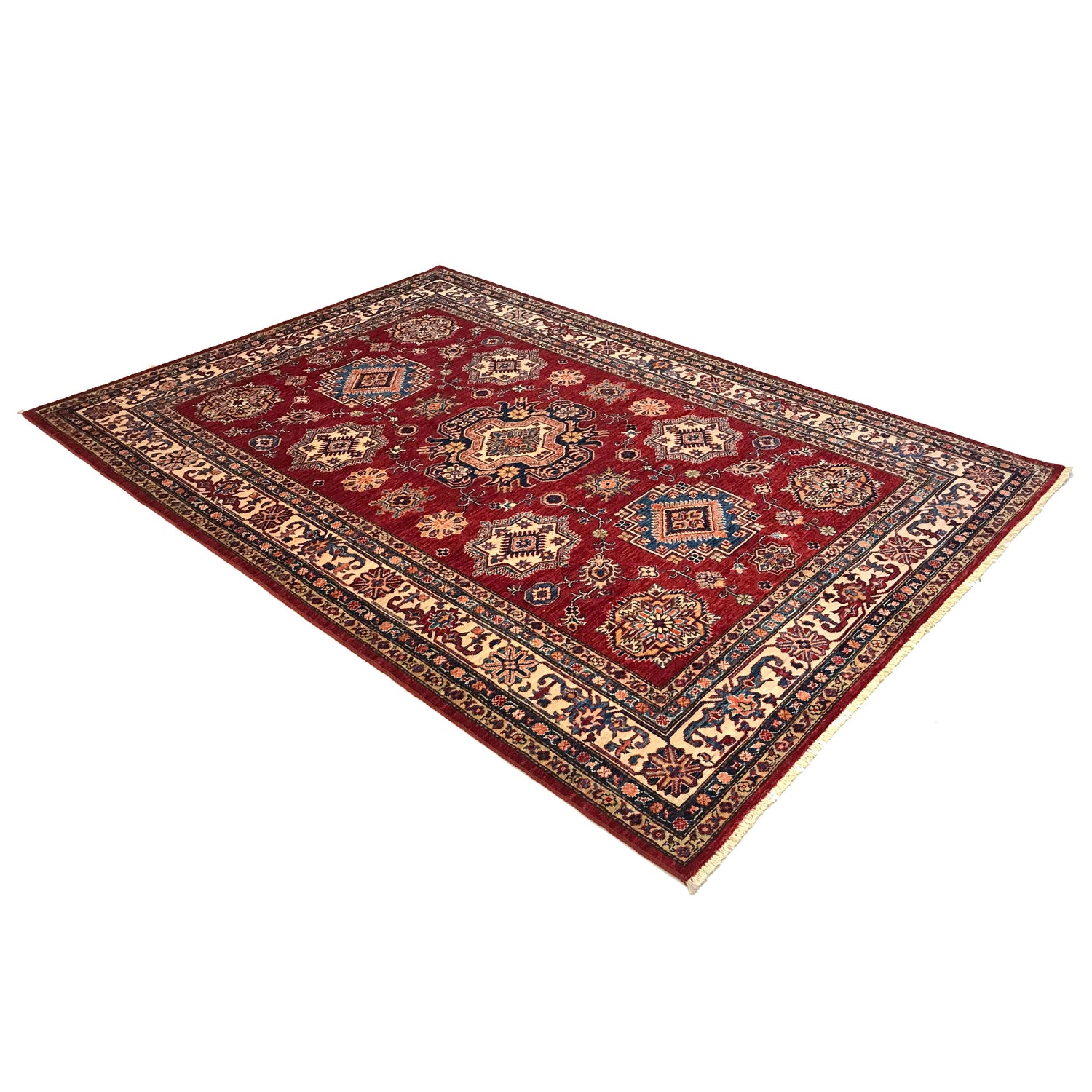 High-Quality Kazak Area Rug 5' 10" x 8' 5" ft / 177 x 257 cm - No. G31688