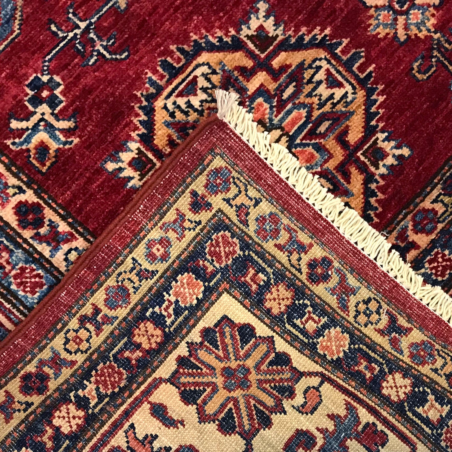 High-Quality Kazak Area Rug 5' 10" x 8' 5" ft / 177 x 257 cm - No. G31688
