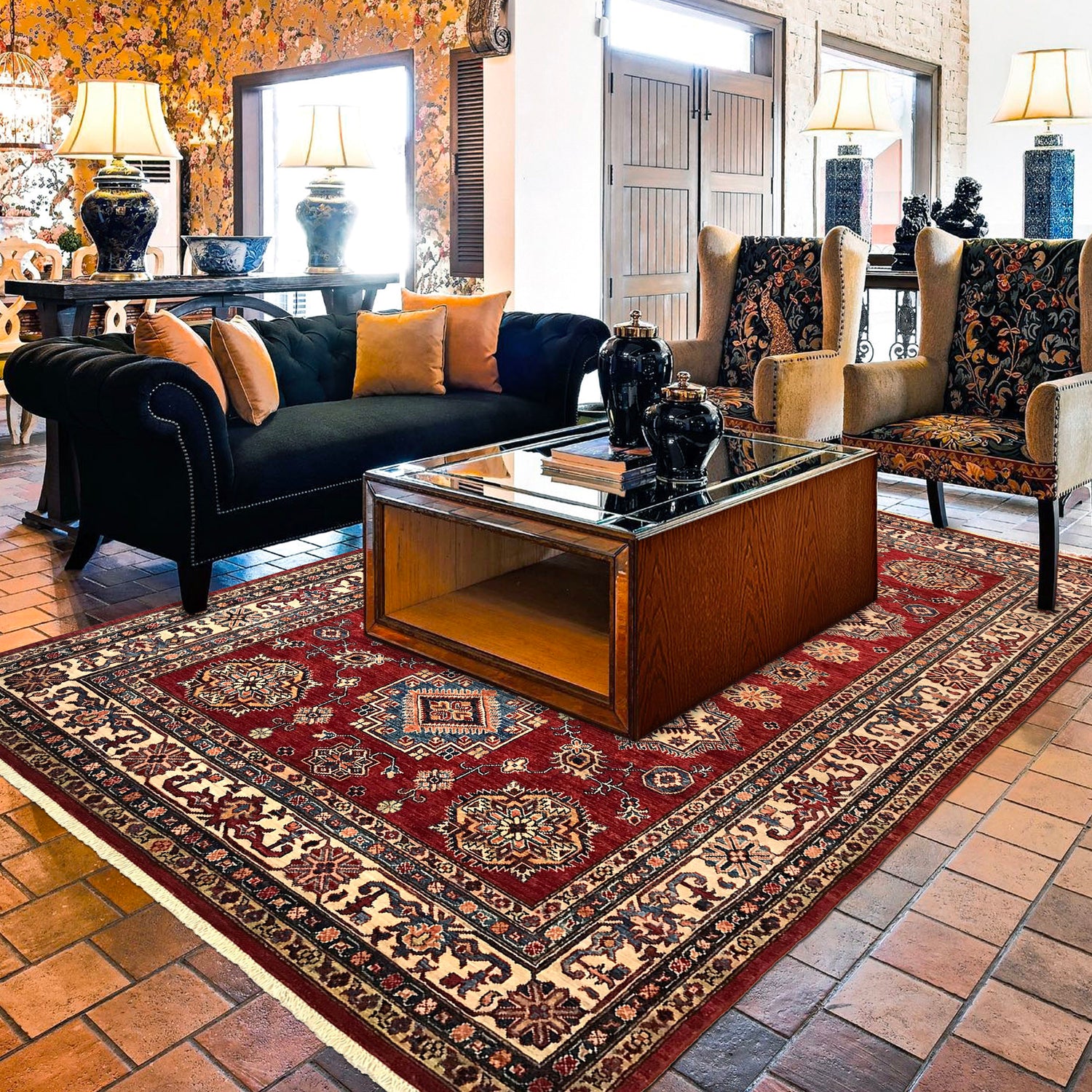 High-Quality Kazak Area Rug 5' 10" x 8' 5" ft / 177 x 257 cm - No. G31688