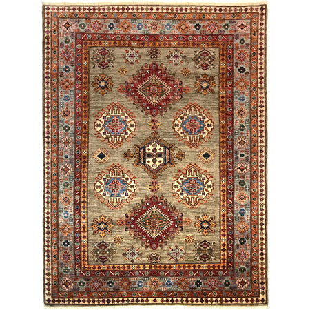 Luxury Fine Kazak Carpet 5' 9" x 7' 5" ft / 176 x 225 cm - No. G31690