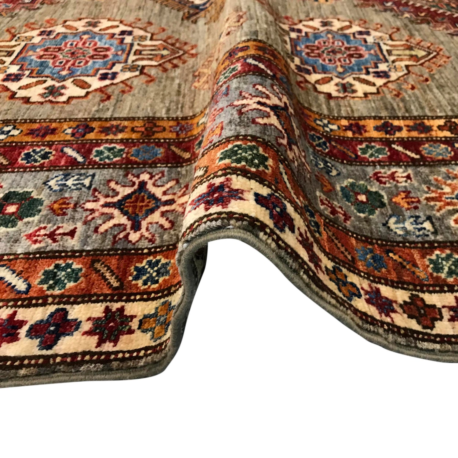 Luxury Fine Kazak Carpet 5' 9" x 7' 5" ft / 176 x 225 cm - No. G31690