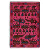 Pink Color War Rug 1' 11" x 2' 8" ft / 58 x 81 cm - No. G31701