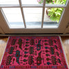 Pink Color War Rug 1' 11" x 2' 8" ft / 58 x 81 cm - No. G31701