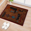 Brown Color War Rug 2' 0" x 2' 11" ft / 62 x 90 cm - No. G31705