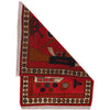 Red Color War Rug 2' 0" x 2' 10" ft / 62 x 87 cm - No. G31707