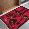 Pink Color War Rug 2' 0" x 2' 11" ft / 62 x 88 cm - No. G31708
