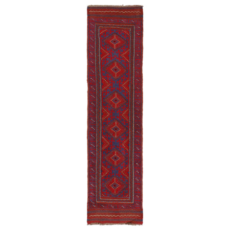 Handmade Mushwani Runner Rug 2' 0" x 8' 2" ft / 60 x 248 cm - No. G31747