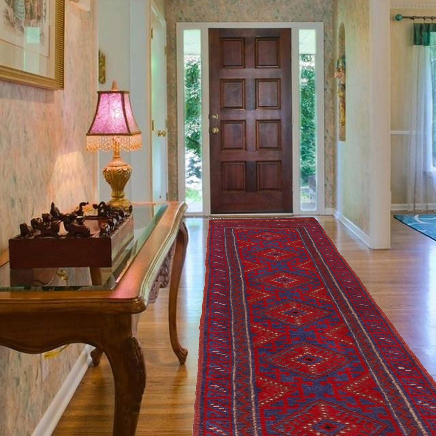 Handmade Mushwani Runner Rug 2' 0" x 8' 2" ft / 60 x 248 cm - No. G31747