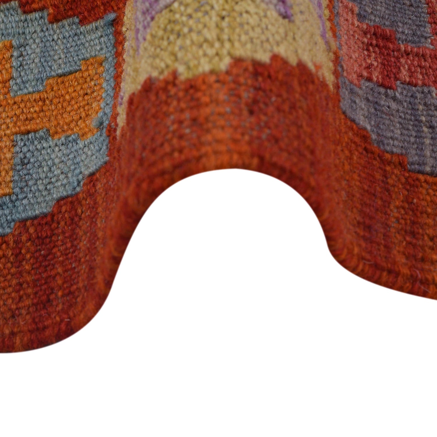 Handmade Turkish Design Wool Kilim 3' 6" x 4' 11" ft / 106 x 150 cm - No. G31764