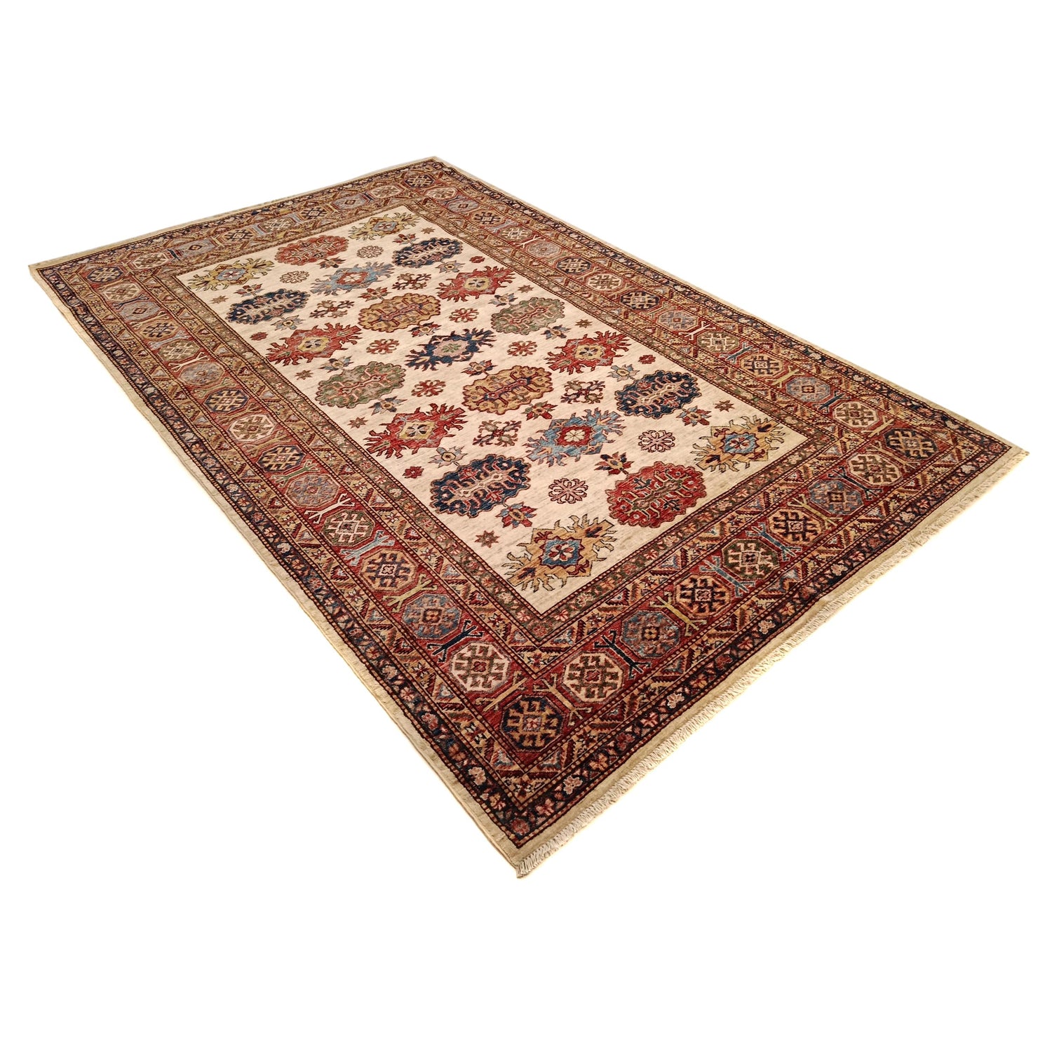 Supreme Kazak Carpet 6' 1" x 9' 3" ft / 185 x 281 cm - No. G31771