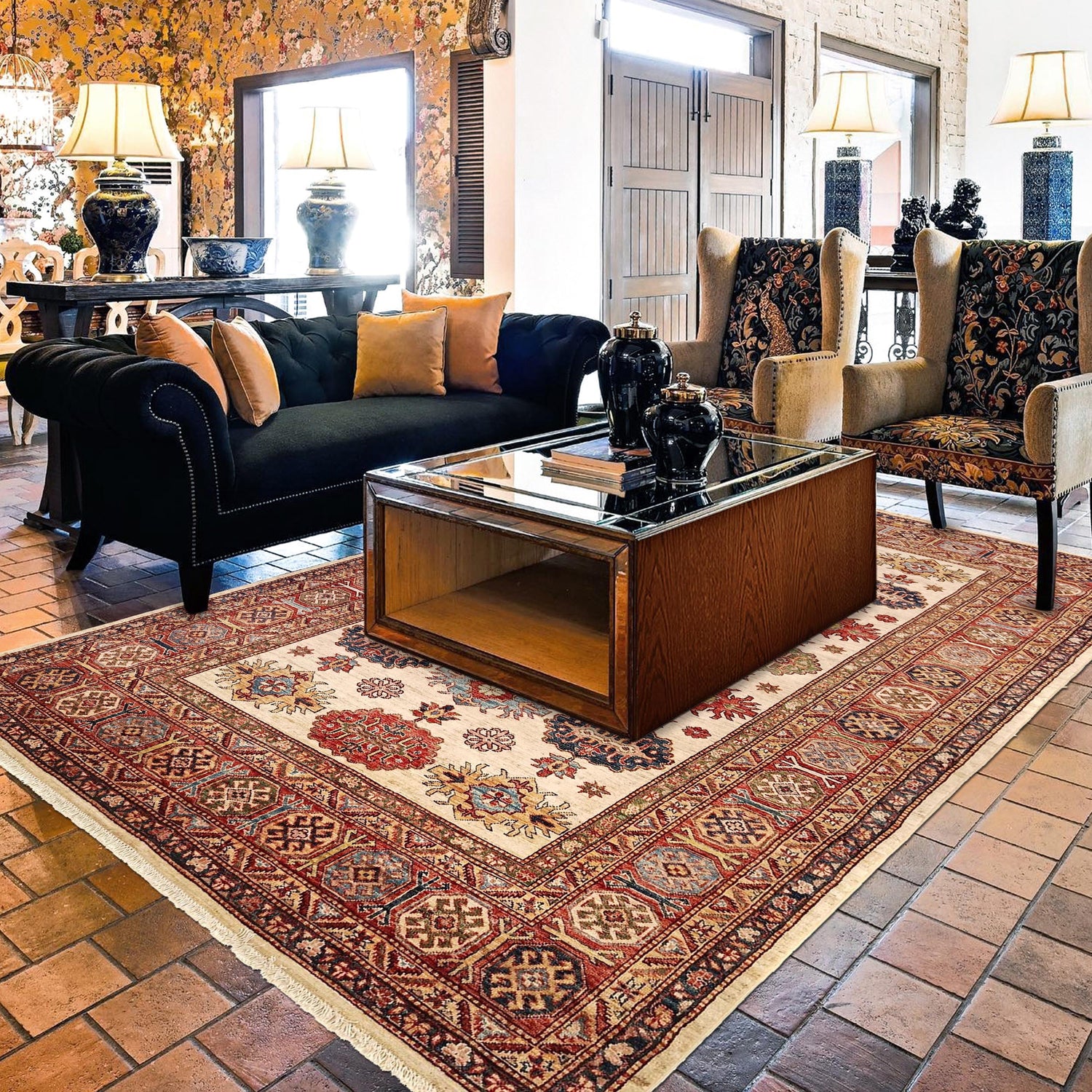 Supreme Kazak Carpet 6' 1" x 9' 3" ft / 185 x 281 cm - No. G31771