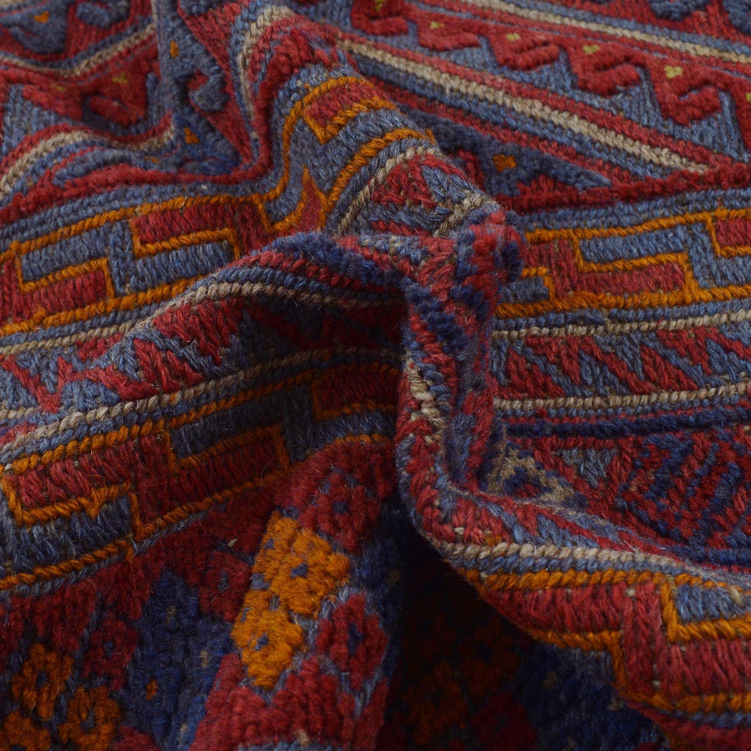 Handmade Mushwani Carpet 6' 6" x 8' 9" ft / 197 x 267 cm - No. G31794