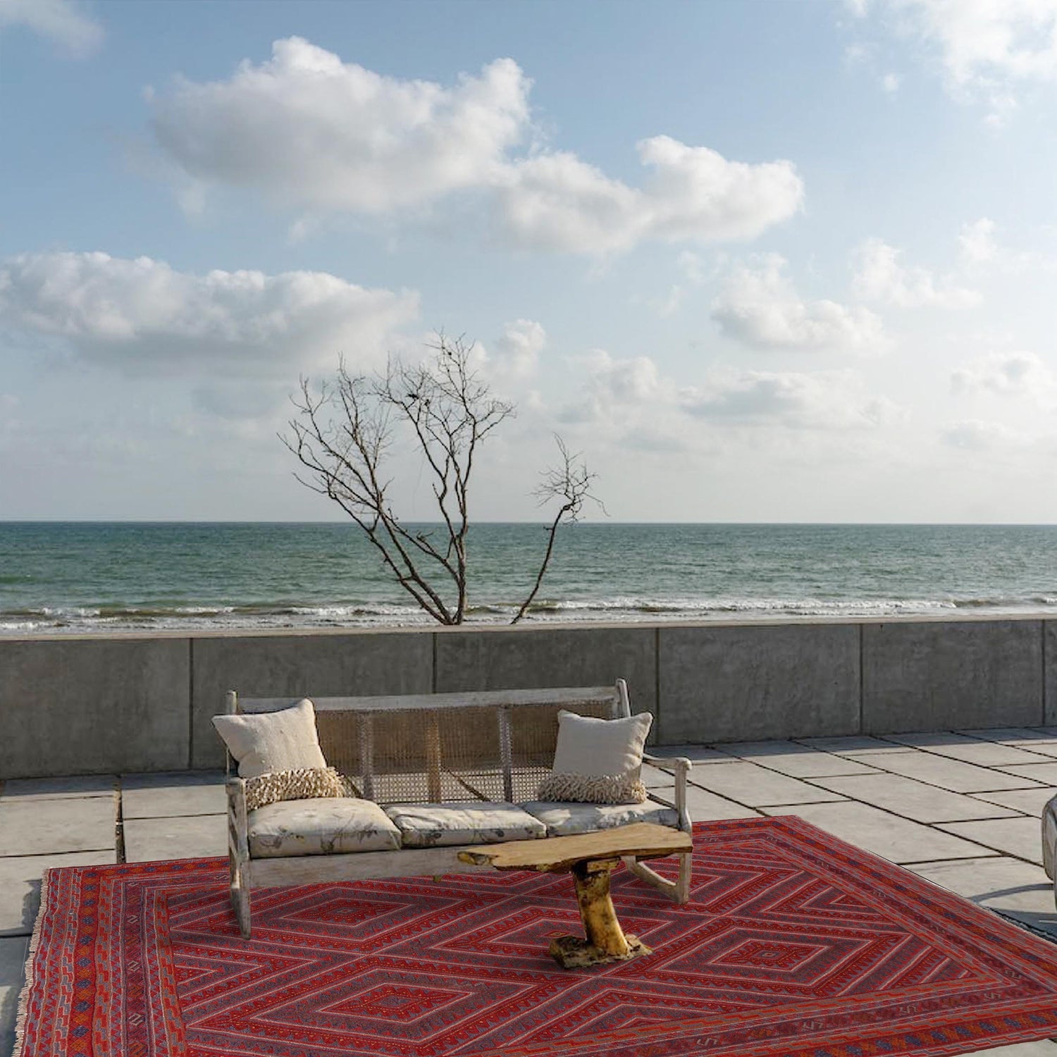 Handmade Mushwani Carpet 6' 6" x 8' 9" ft / 197 x 267 cm - No. G31794