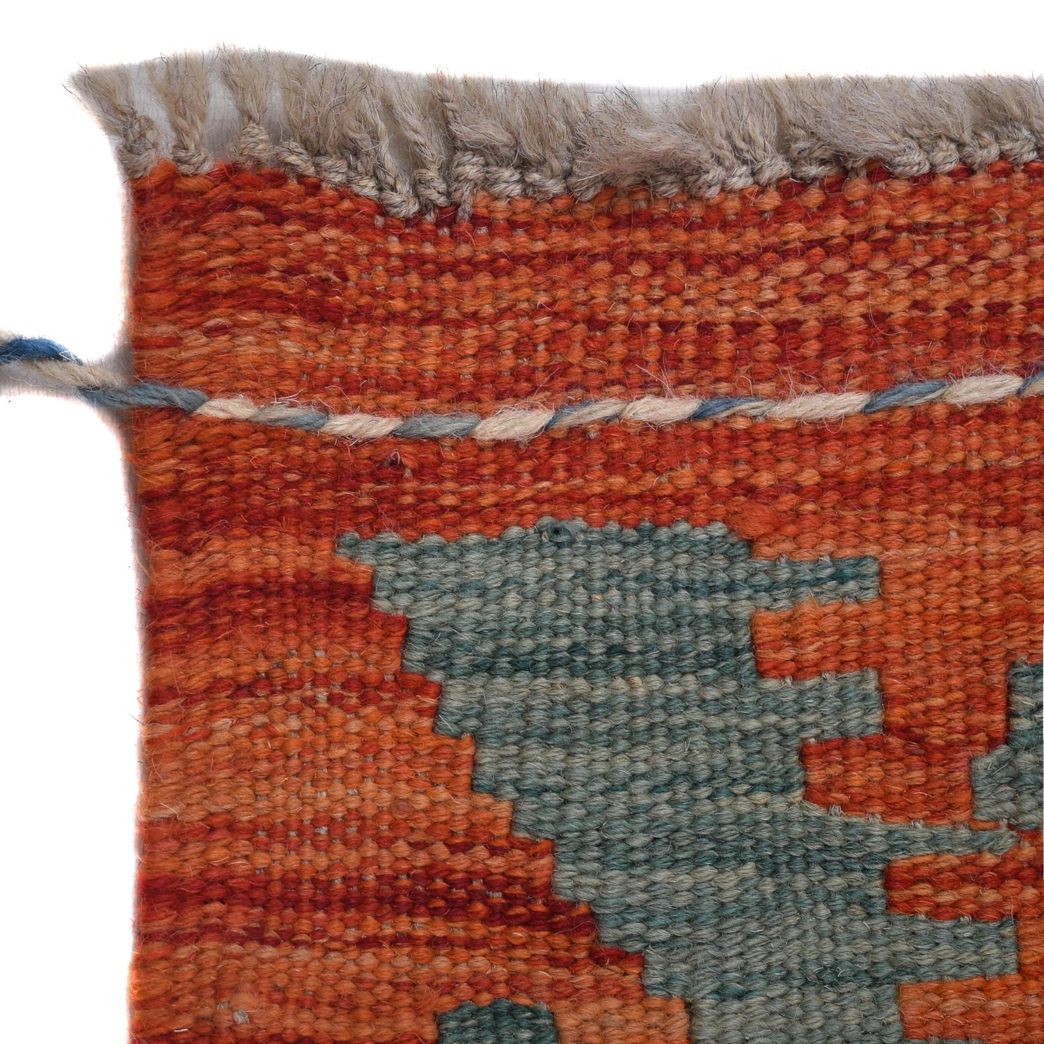 Hand Knotted Afghan Style Kilim 5' 6" x 7' 10" ft / 168 x 238 cm - No. G31802