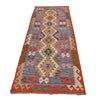 Handmade Turkish Design Wool Kilim Runner 2' 7" x 7' 10" ft / 78 x240 cm - No. G31811