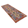 Handmade Turkish Design Wool Kilim Runner 2' 7" x 7' 10" ft / 78 x240 cm - No. G31811