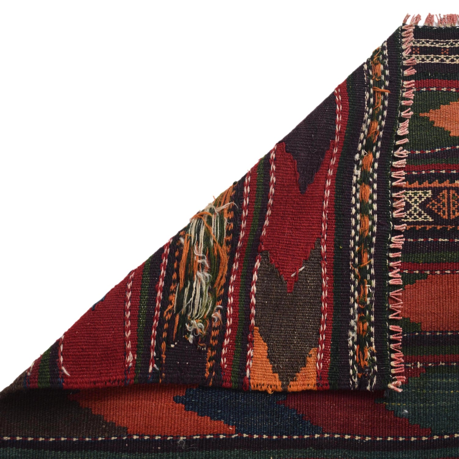 Hand Knotted Sufra Kilem Runner 3' 8" x 10' 0" ft / 112 x 306 cm - No. G32088