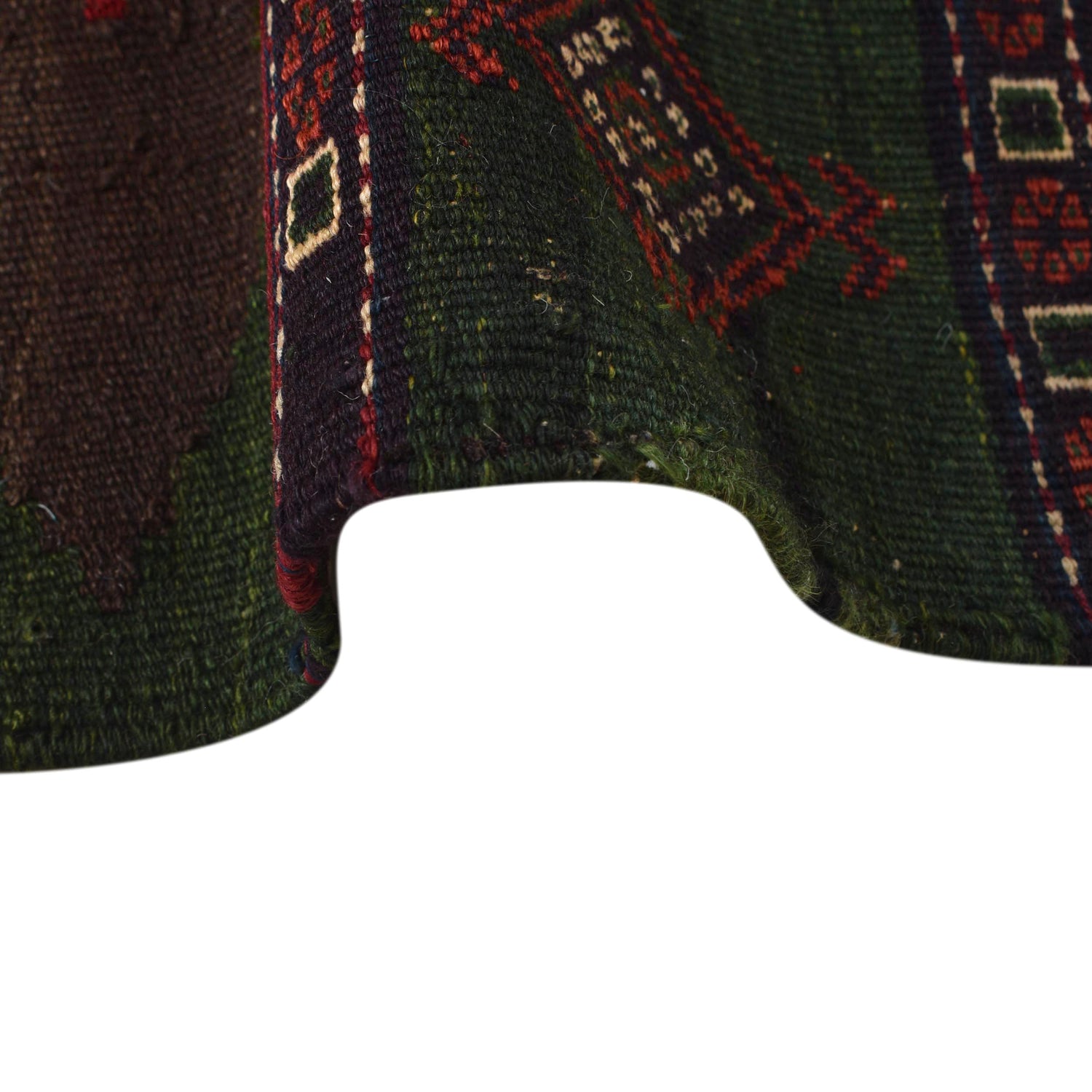 Hand Knotted Sufra Kilem Runner 3' 8" x 10' 0" ft / 112 x 306 cm - No. G32088