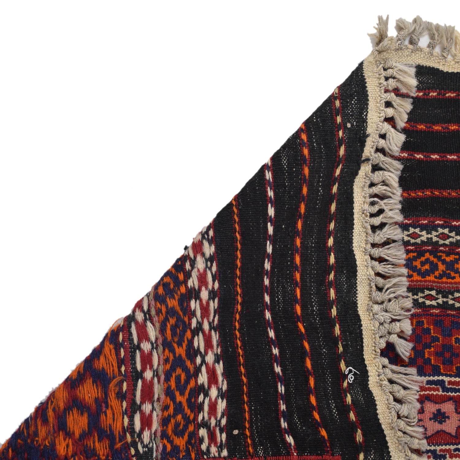 Afghan Laghari Kilim 4' 4" x 7' 3" ft / 133 x 220 cm - No. G32092