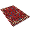 Handcrafted Afghan War Rug 3' 4" x 4' 10" ft / 101 x 148 cm - No. G32094