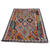 Hand Made Afghan Kilim 3' 6" x 4' 11" ft / 106 x 150 cm - No. G33009
