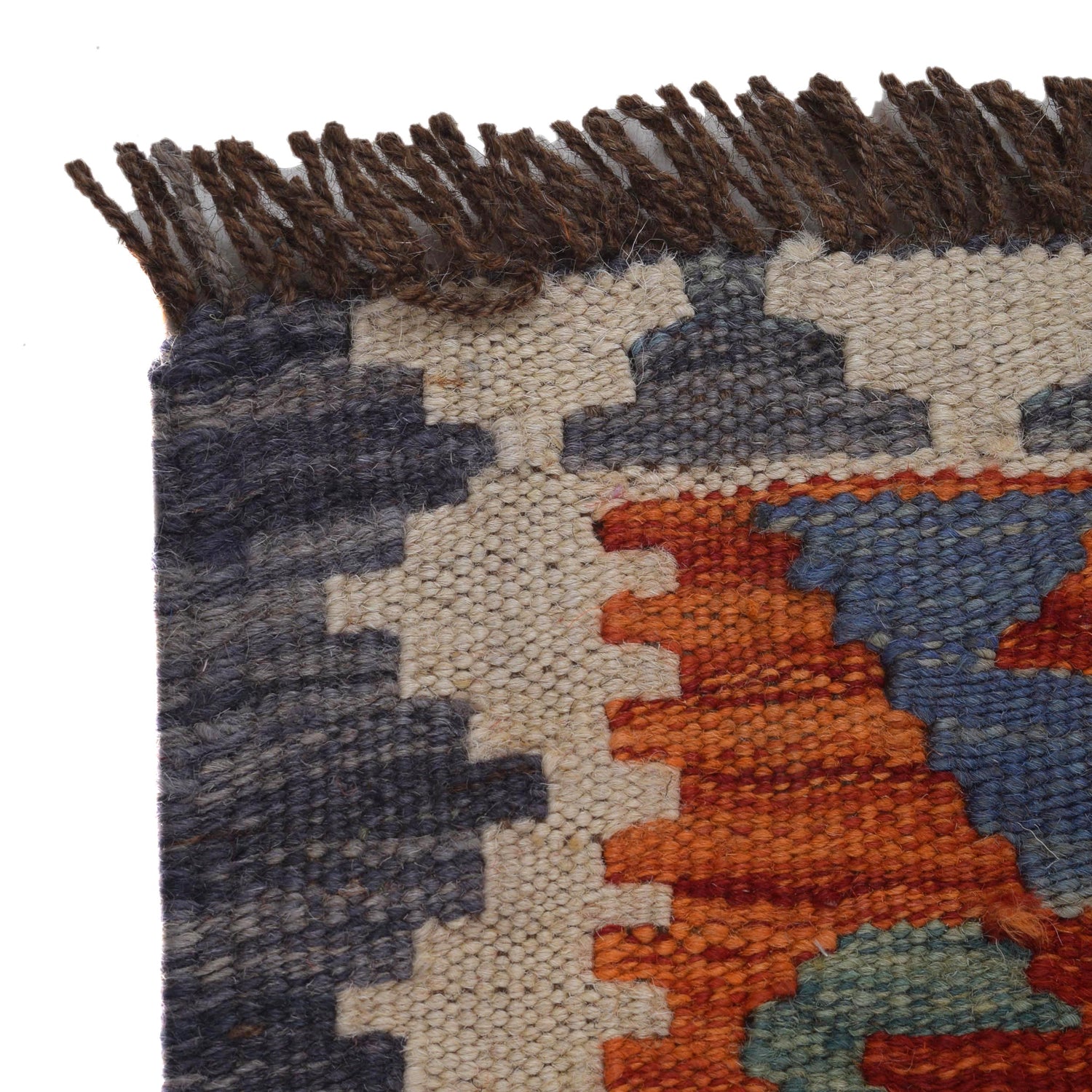 Hand Made Afghan Kilim 3' 6" x 4' 11" ft / 106 x 150 cm - No. G33009