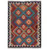 Hand Made Afghan Kilim 3' 5" x 4' 8" ft / 104 x 143 cm - No. G33010