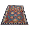 Hand Made Afghan Kilim 3' 5" x 4' 8" ft / 104 x 143 cm - No. G33010