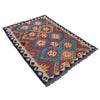 Hand Made Afghan Kilim 3' 5" x 4' 8" ft / 104 x 143 cm - No. G33010